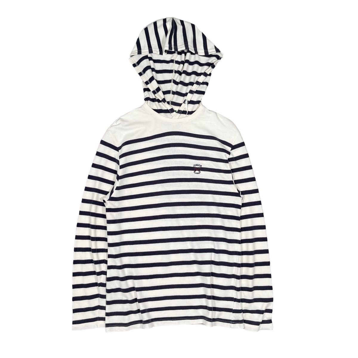 Jean Paul Gaultier Jean Paul Gaultier Junior Striped Vintage 2000s Hoodie Size US S / EU 44-46 / 1 - 1 Thumbnail
