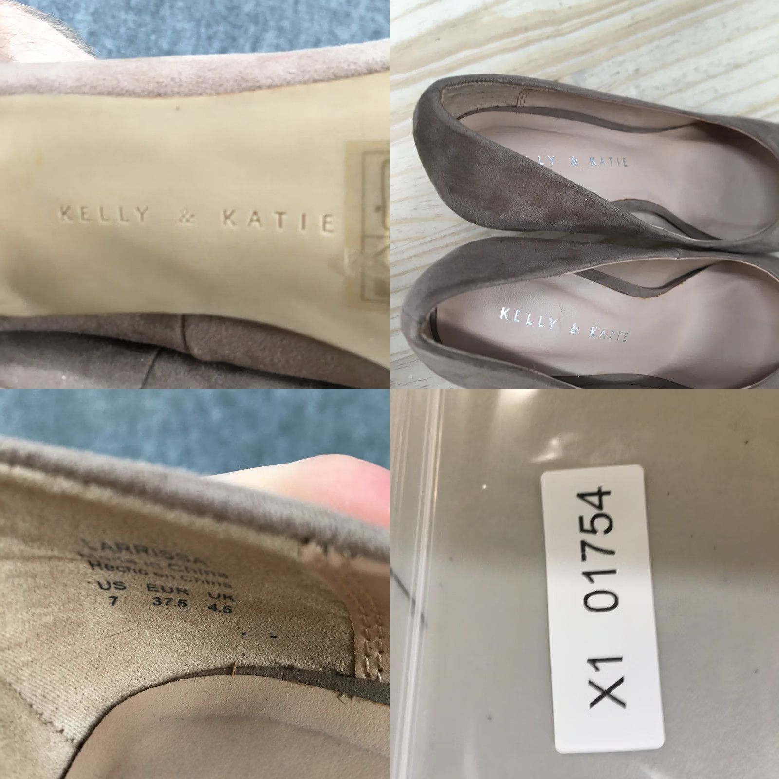 Vintage Kelly & Katie Pump Heels Womens 7 Beige Larrissa Slip On Stiletto Casual Suede Size US 7 / IT 37 - 9 Thumbnail