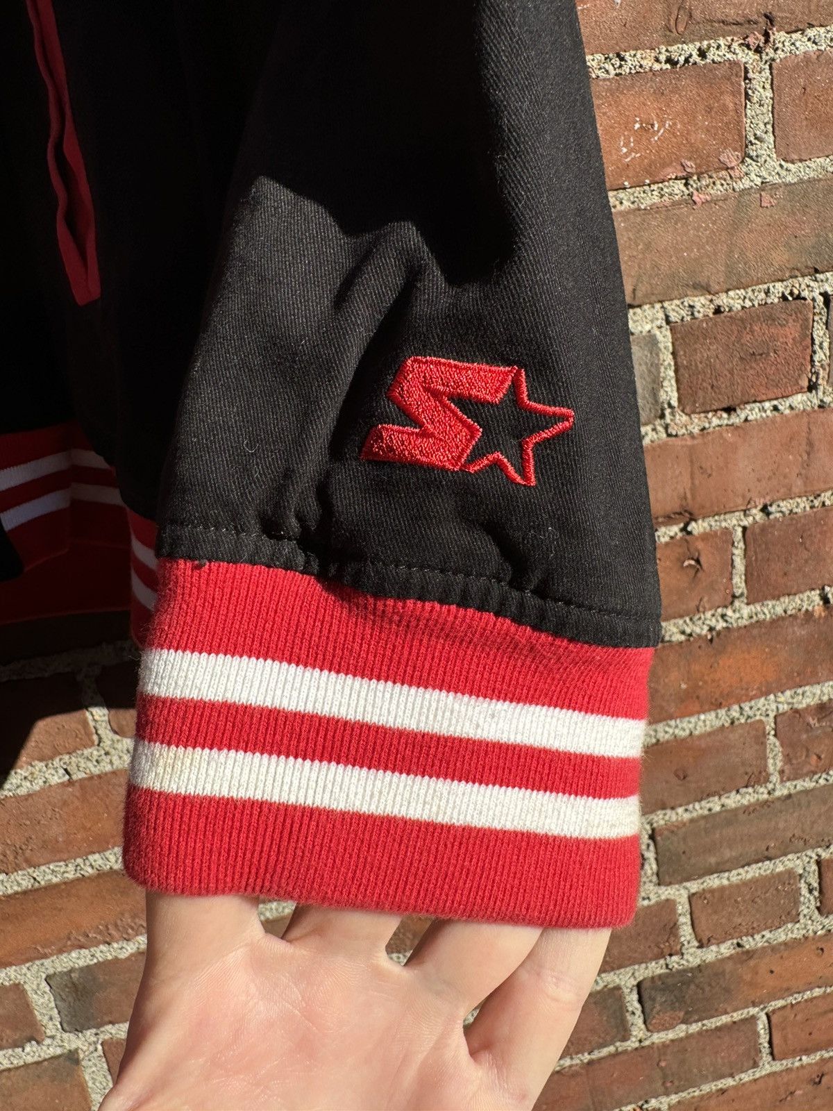 NBA × Starter × Vintage Vintage Starter Chicago Bulls 90’s Retro Jordan Jacket Size US XXL / EU 58 / 5 - 8 Thumbnail