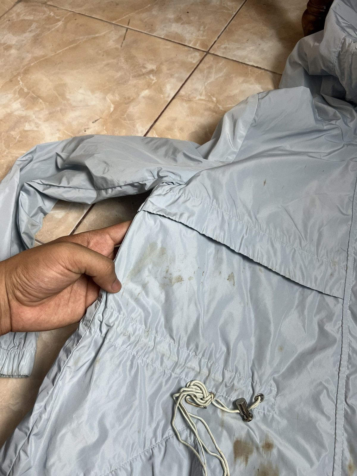 Prada Prada Light Blue Nylon Parka Jacket Stains Size M / US 6-8 / IT 42-44 - 23 Thumbnail