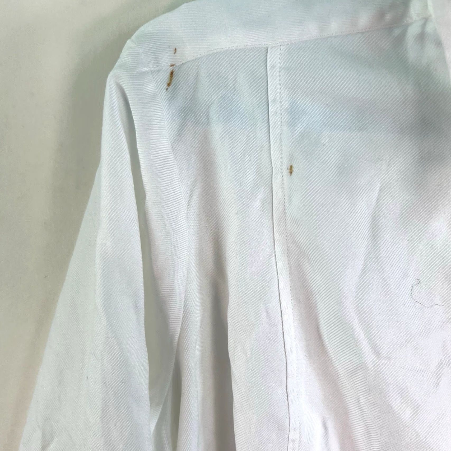 Vintage Anthology Quinn Button-Up Shirt Womens Size 10 White Long Sleeve Collared 100% Cotton Regular Fit Size L / US 10 / IT 46 - 4 Thumbnail