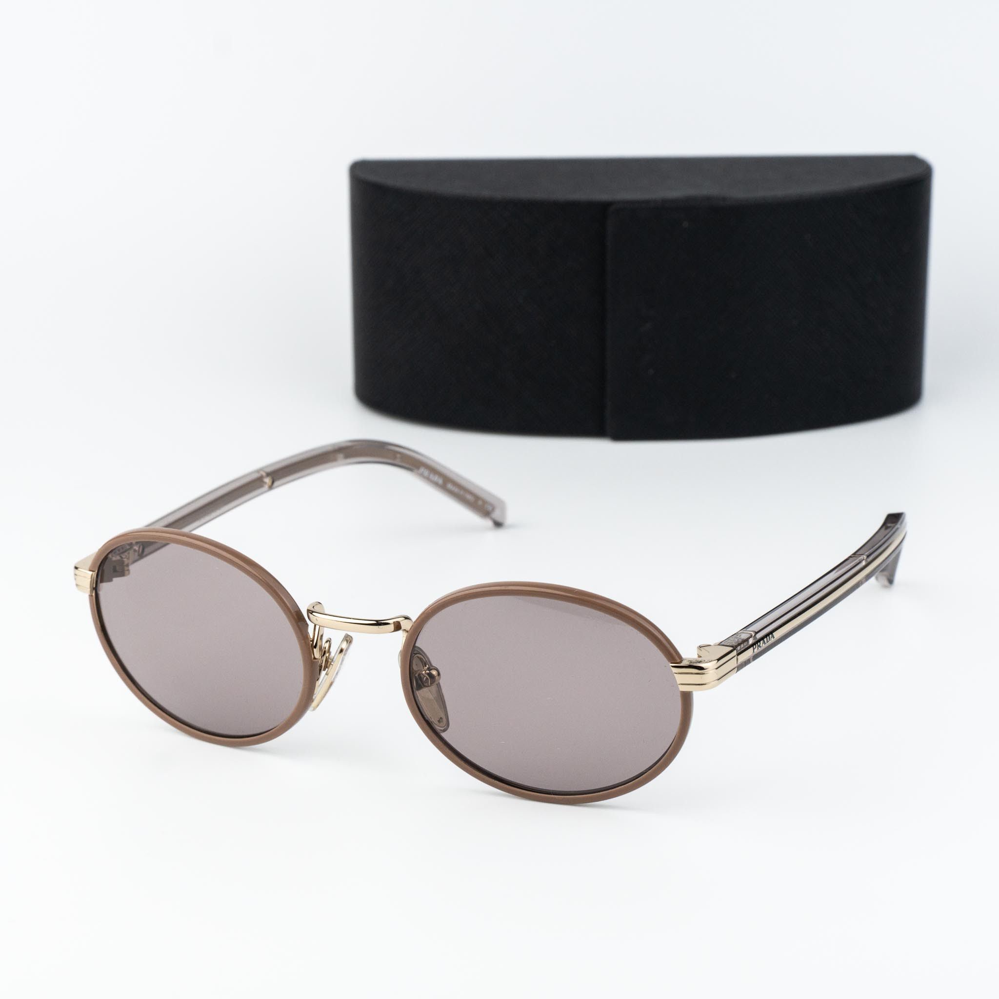 Prada Prada Women Sunglasses Oval PRB56S 24E20I NEW AUTHENTIC Size ONE SIZE - 1 Thumbnail