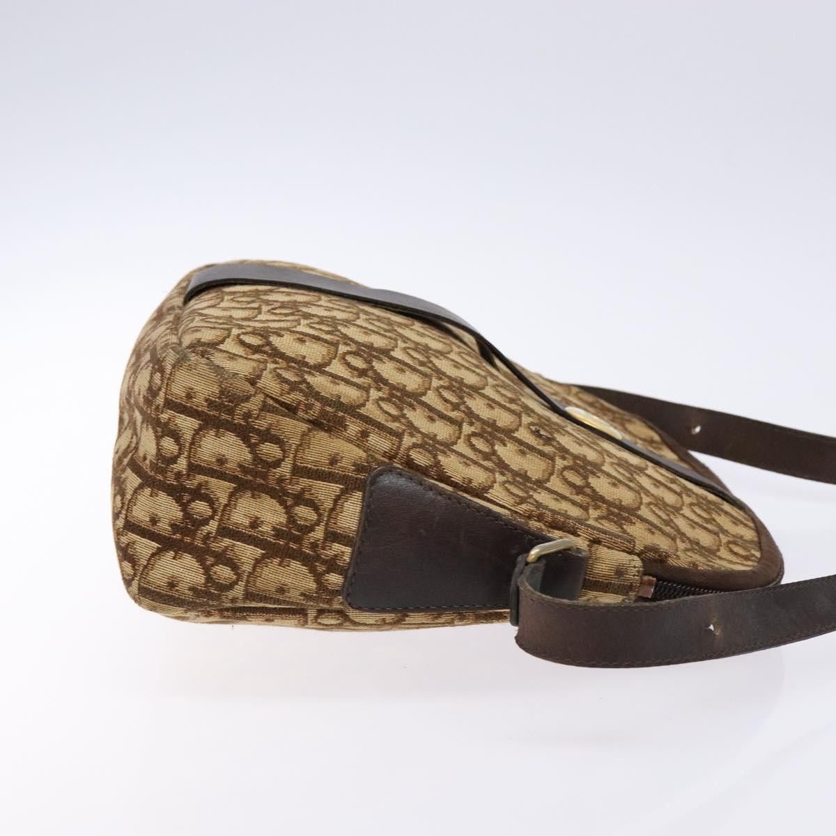 Dior DIOR Trotter Canvas Shoulder Bag Brown Gold Size ONE SIZE - 4 Thumbnail