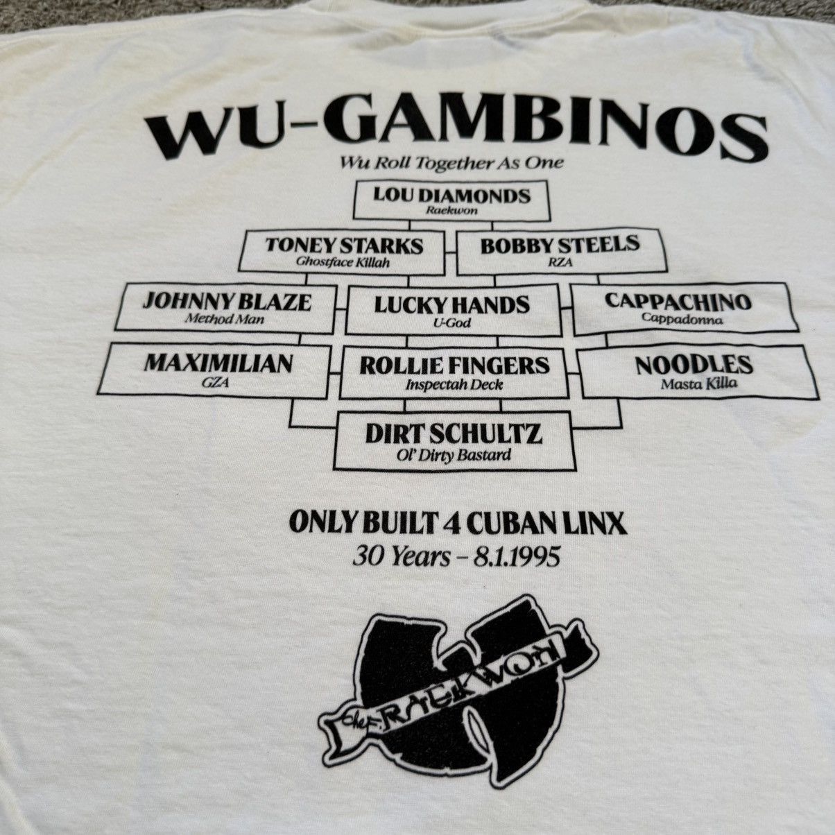 Wu-Tang Clan 🔴Wu-Tang Shirt Size 2XL Raekwon Wu Gambinos Authentic Gza Size US XXL / EU 58 / 5 - 9 Thumbnail