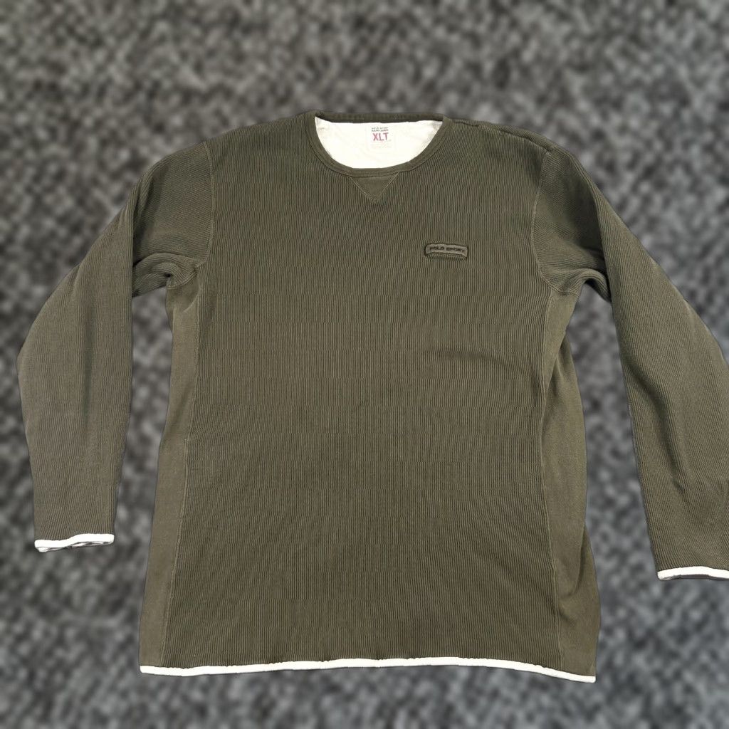 VINTAGE Ralph Lauren Polo Sport Thermal Shirt Men's XLT Green 90s