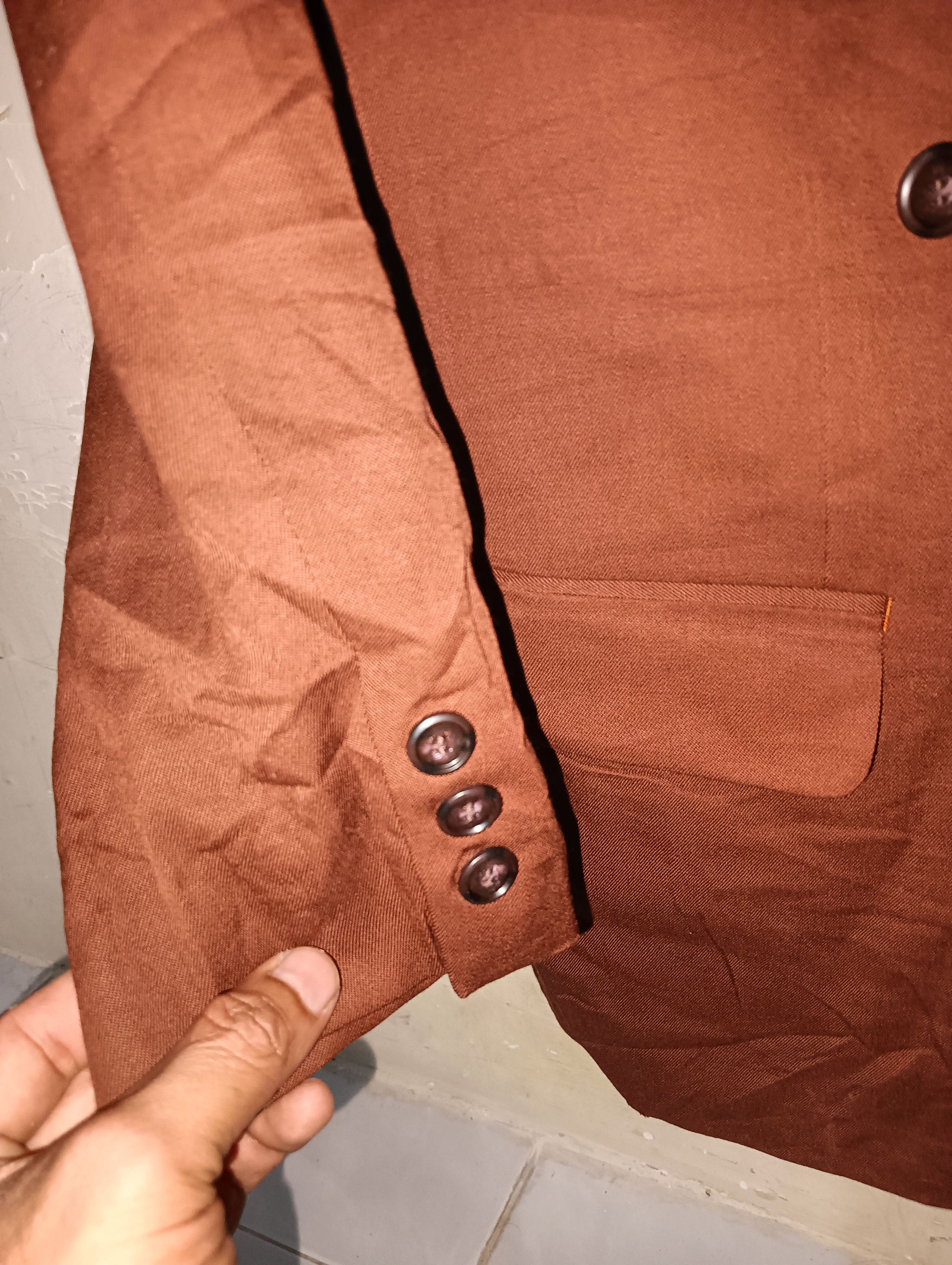 Japanese Brand JOHNNY ROGAN Shining Brown stylish Blazer Size 40S - 2 Thumbnail