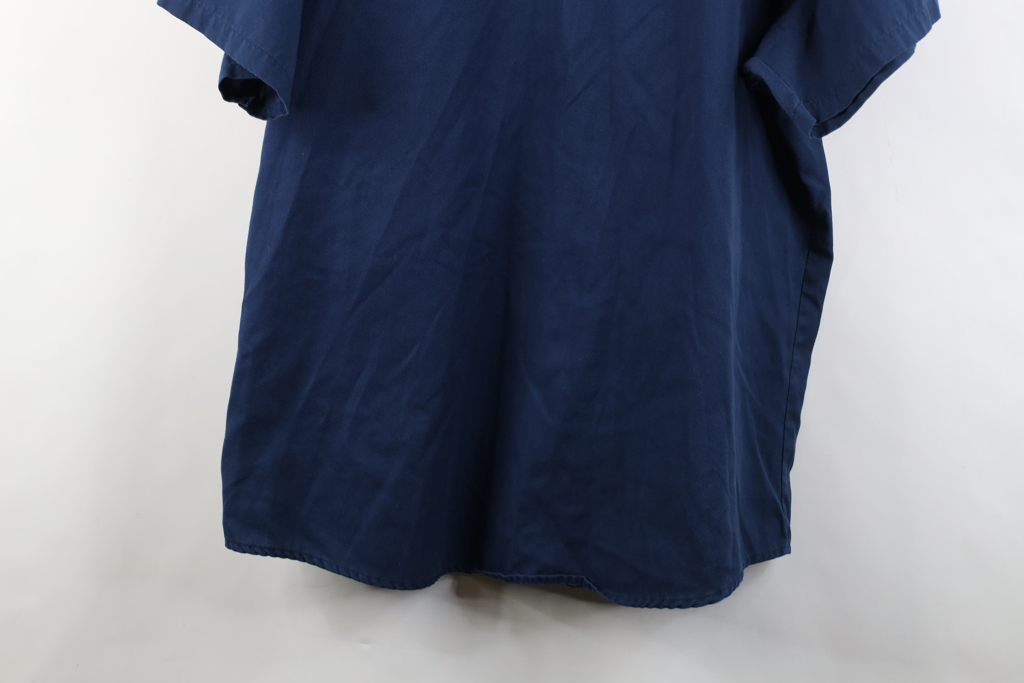 Vintage Vintage 90s Streetwear Workwear Mechanic Button Shirt Blue Size US XXL / EU 58 / 5 - 12 Thumbnail
