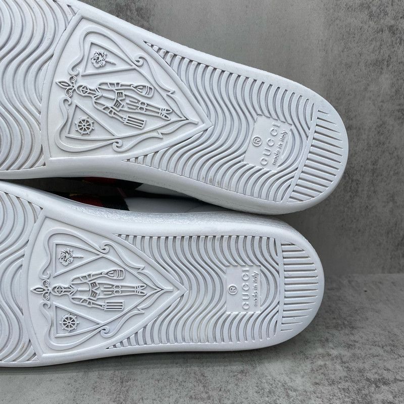 Gucci Gucci Ace Leather Ladybug White Sneakers -2508 Size US 4.5 / IT 34.5 - 7 Thumbnail
