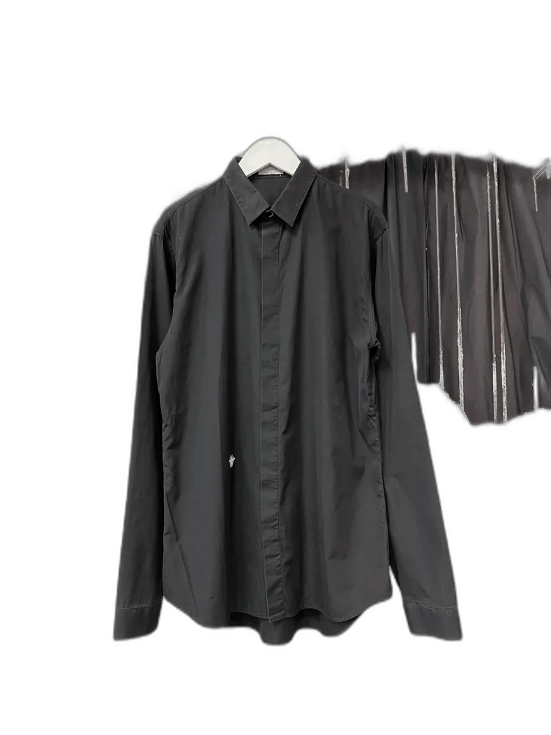 Dior Black Long Sleeve Shirt-2506