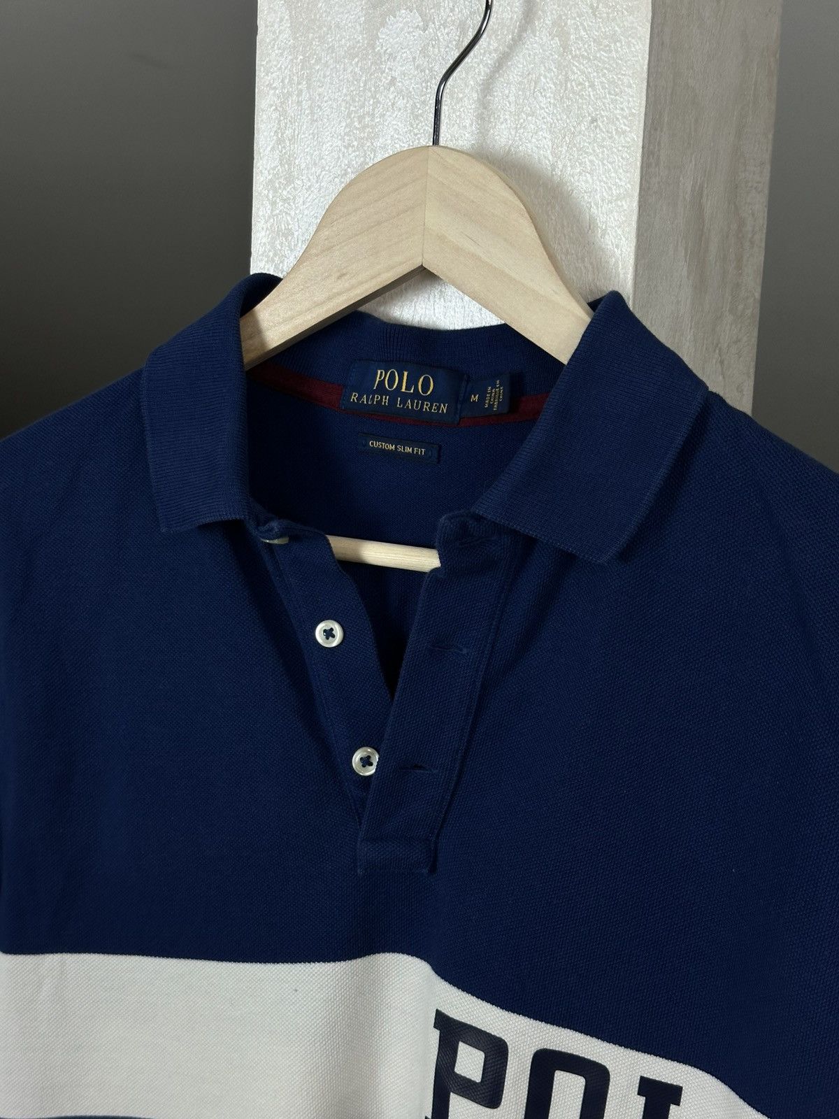 Vintage Vintage Polo Ralph Lauren Rugby Blue Polo Tee Size US M / EU 48-50 / 2 - 4 Thumbnail