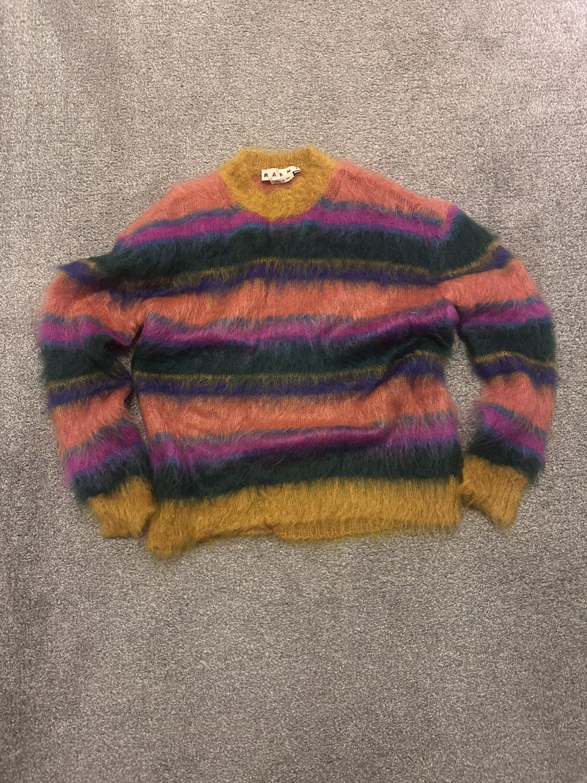 Marni Striped Multicolor Marni Mohair Sweater M/48 Size US M / EU 48-50 / 2 - 1 Thumbnail