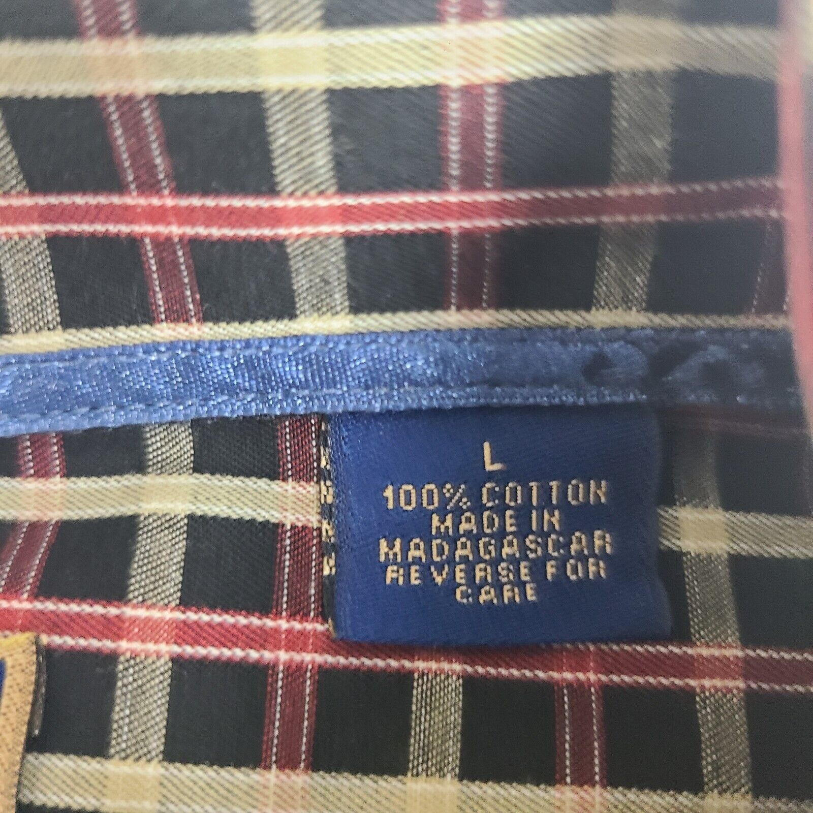Vintage T Harris London Shirt Mens Size Large Plaid Long Sleeve Butt Size US L / EU 52-54 / 3 - 3 Thumbnail