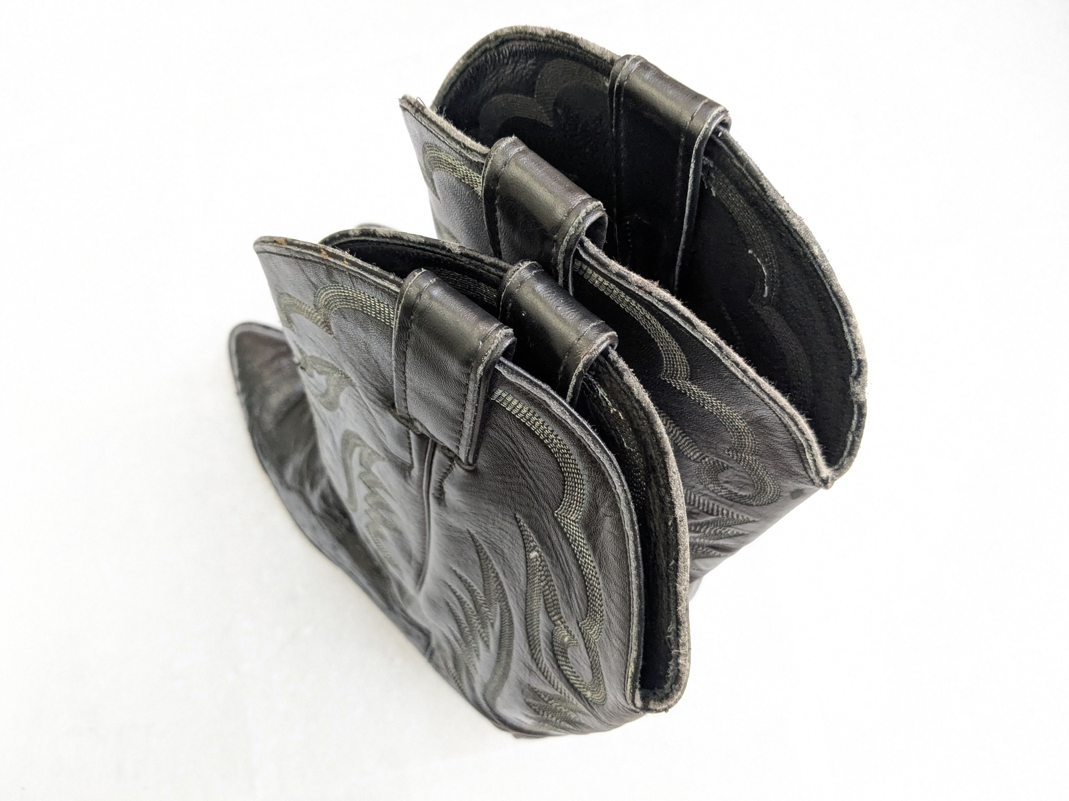 Justin Boots Justin Cowboy Boots Ostrich Leather Black 9.5 D USA Size US 9.5 / EU 42-43 - 10 Thumbnail