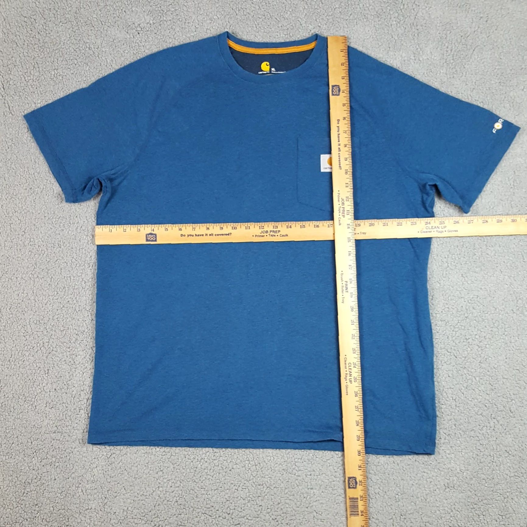 Carhartt Vintage Carhartt Men's XL T-Shirt Crew Neck Short Sleeve Cotton Blue Retro Outdoor Workwear Y2K Size US XL / EU 56 / 4 - 6 Thumbnail
