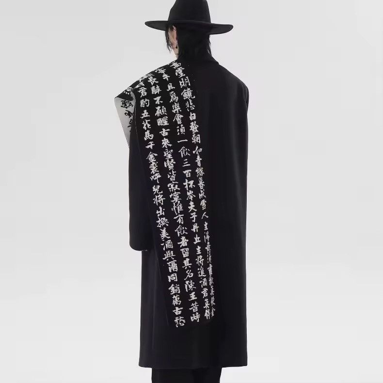 Japanese Brand Black & White Japanese Style Streetwear Scarf Size ONE SIZE - 9 Thumbnail