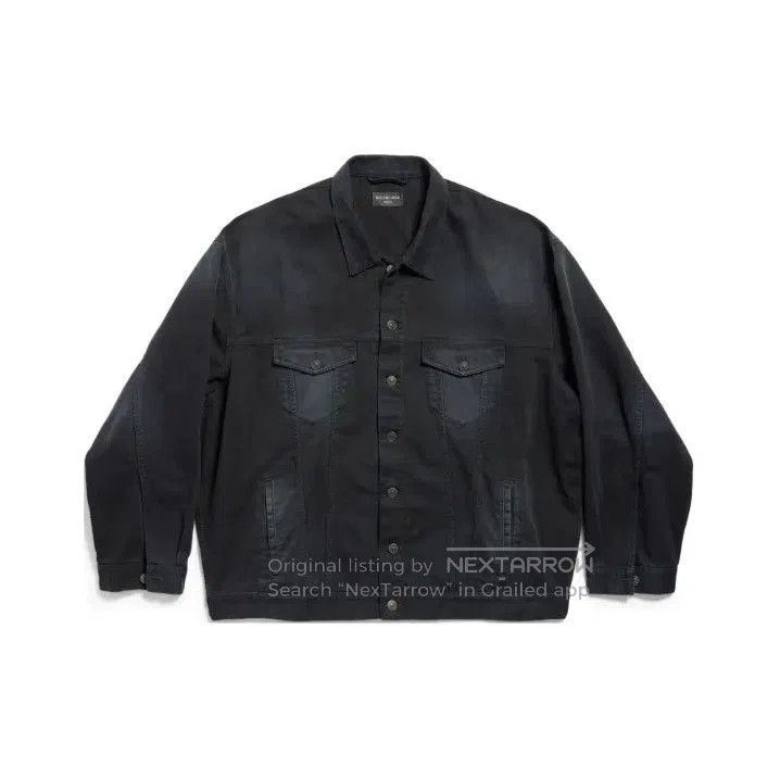 Balenciaga Balenciaga Black Long Sleeve Denim Jacket. Size US S / EU 44-46 / 1 - 1 Thumbnail