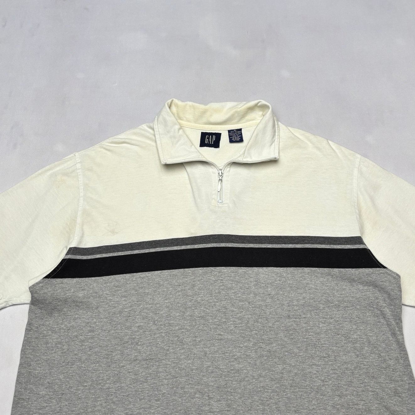 Gap Vintage 90s Gap 1/4 Quarter Zip Polo Shirt Men's XL Size US XL / EU 56 / 4 - 2 Thumbnail