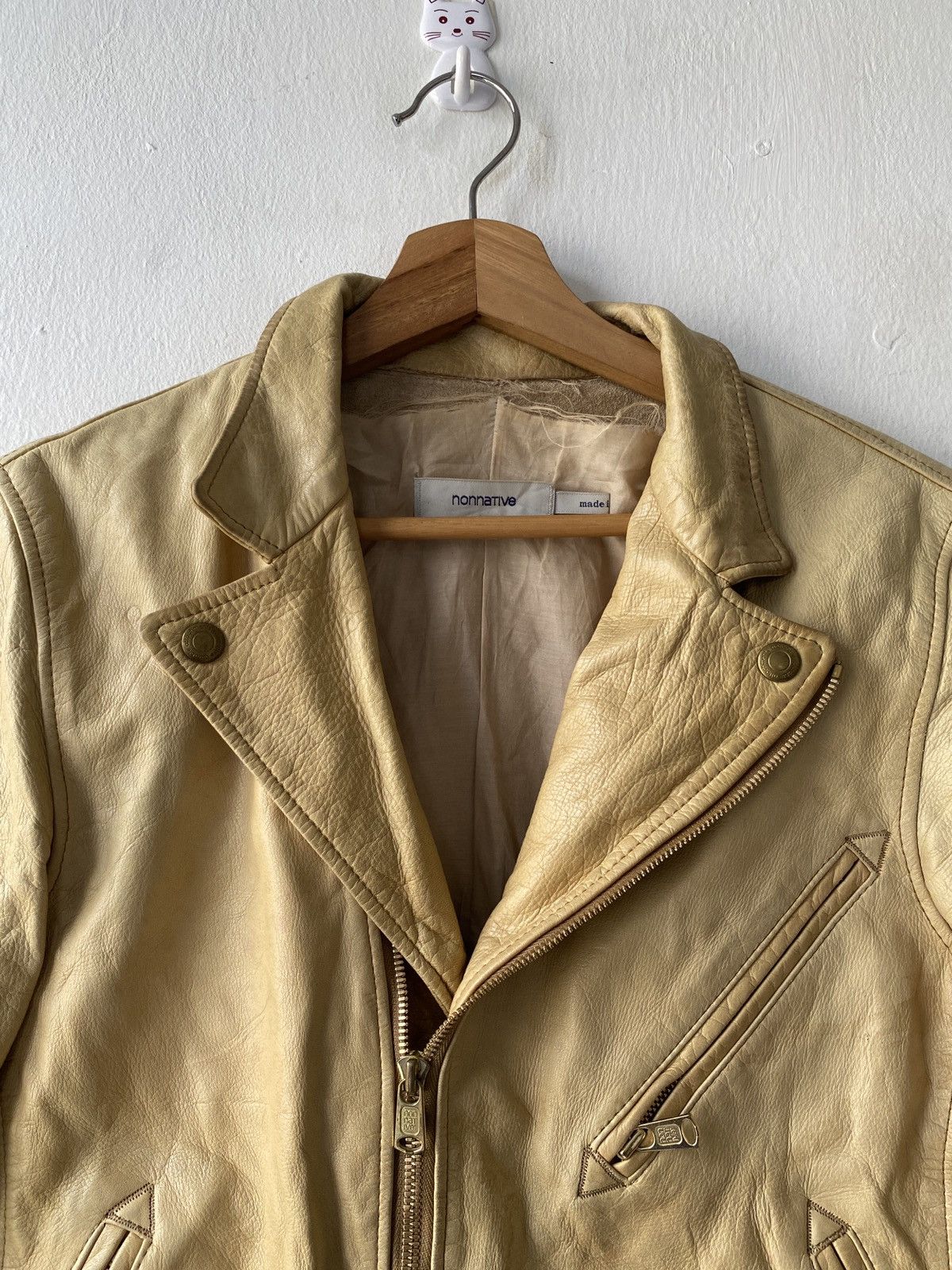 Japanese Brand Nonnative Japan Distressed Leather Jacket Size US S / EU 44-46 / 1 - 6 Thumbnail