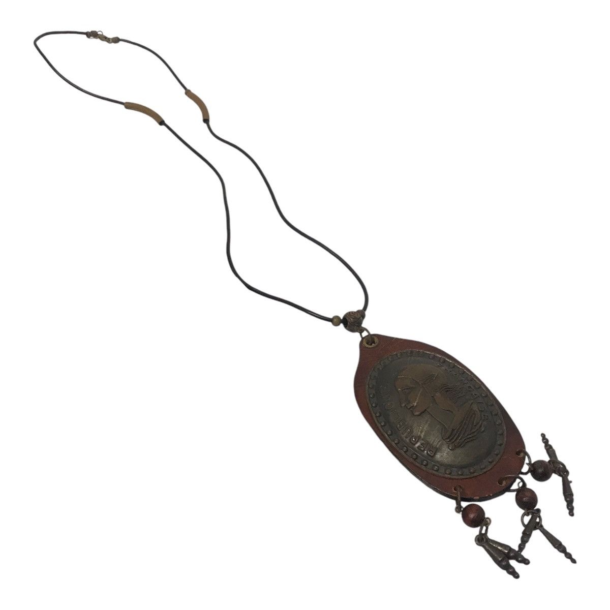 Japanese Brand × Vintage Vintage Republique Francaise wood Necklace Size ONE SIZE - 2 Thumbnail
