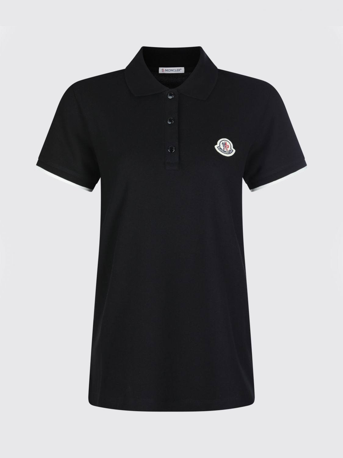 Moncler Moncler Polo Shirt Woman Black Size XS / US 0-2 / IT 36-38 - 1 Thumbnail