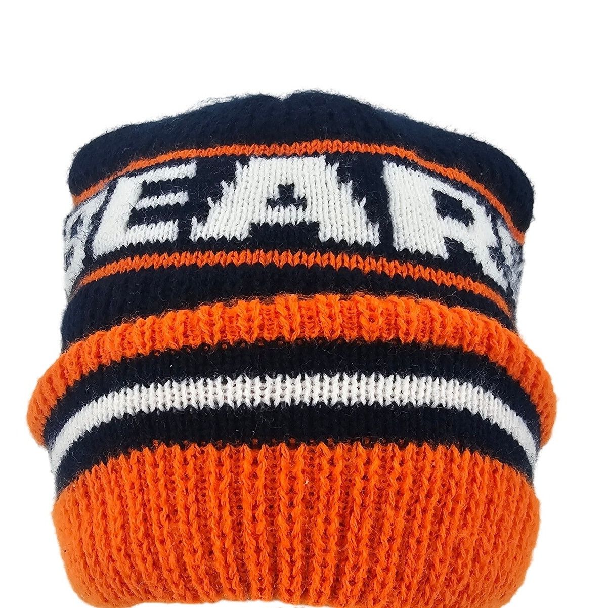 NFL × Vintage Vintage 90's Chicago Bear Cuffed Beanie Winter Hat Retro NFL Size ONE SIZE - 1 Thumbnail