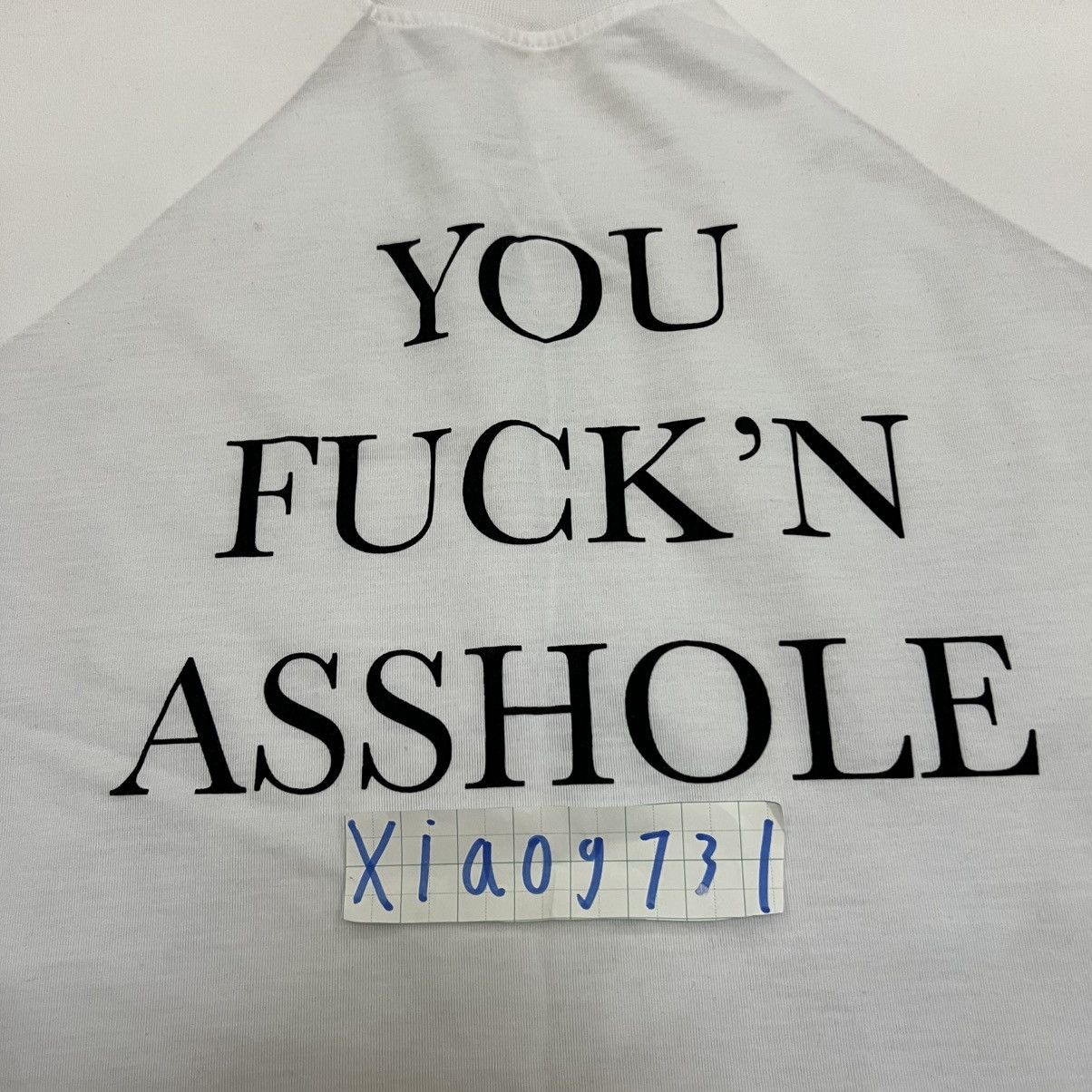 Vetements Vetements FW16 “You Fuck’n Asshole” Padded Shoulder T-Shirt Size US S / EU 44-46 / 1 - 4 Thumbnail