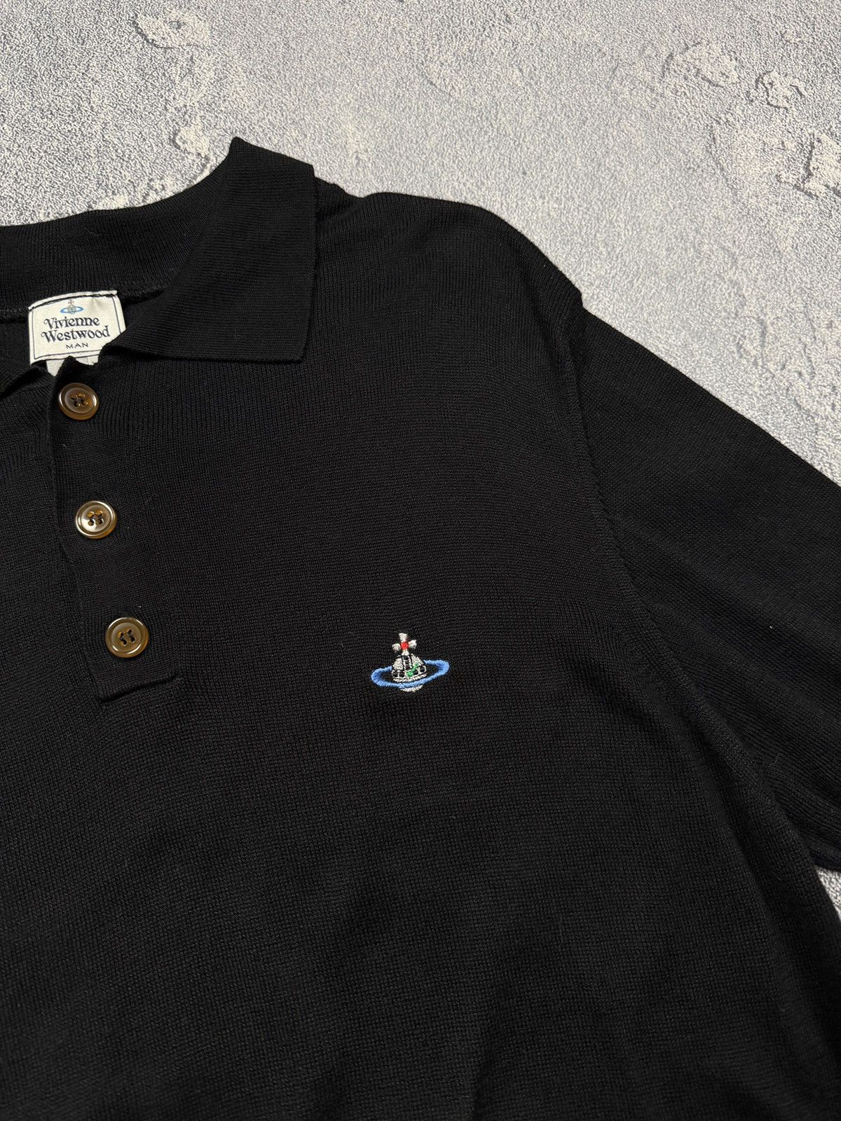 Vivienne Westwood Vivienne Westwood Polo Knit Tee Luxury Size US L / EU 52-54 / 3 - 4 Thumbnail
