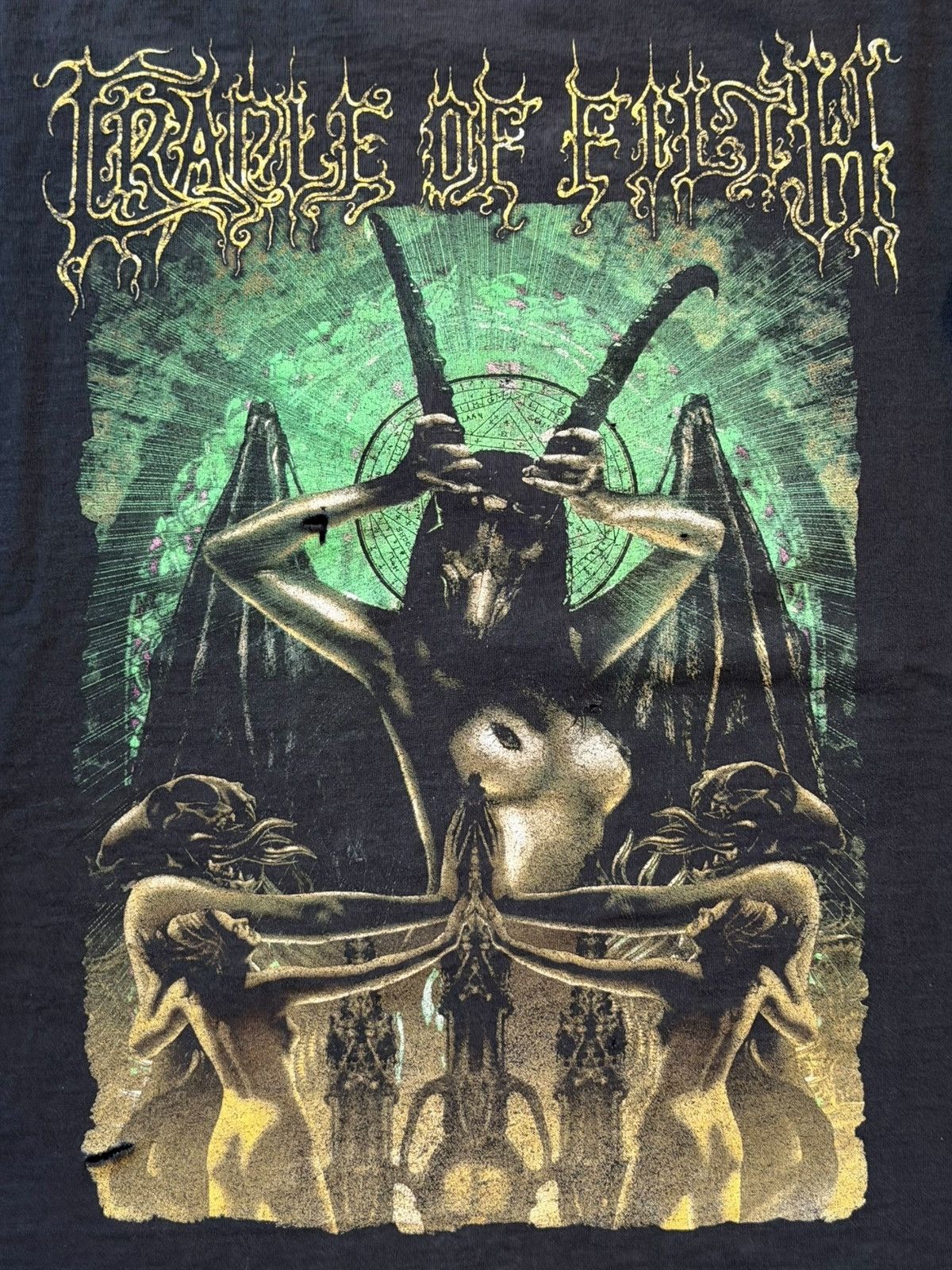Band Tees *RARE* CRADLE OF FILTH METAL 2001 BLUE GRAPE GOD BLESS SATAN Size US XL / EU 56 / 4 - 2 Thumbnail