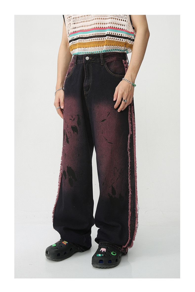 Japanese Brand Japanese retro casual loose tie-dye jeans Size US 32 / EU 48 - 3 Thumbnail