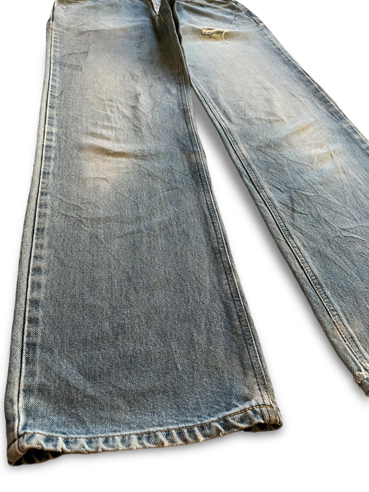 Lee Vintage 90s Lee Japan Blue Wash Distressed Baggy Jeans 32x32 Size US 32 / EU 48 - 6 Thumbnail