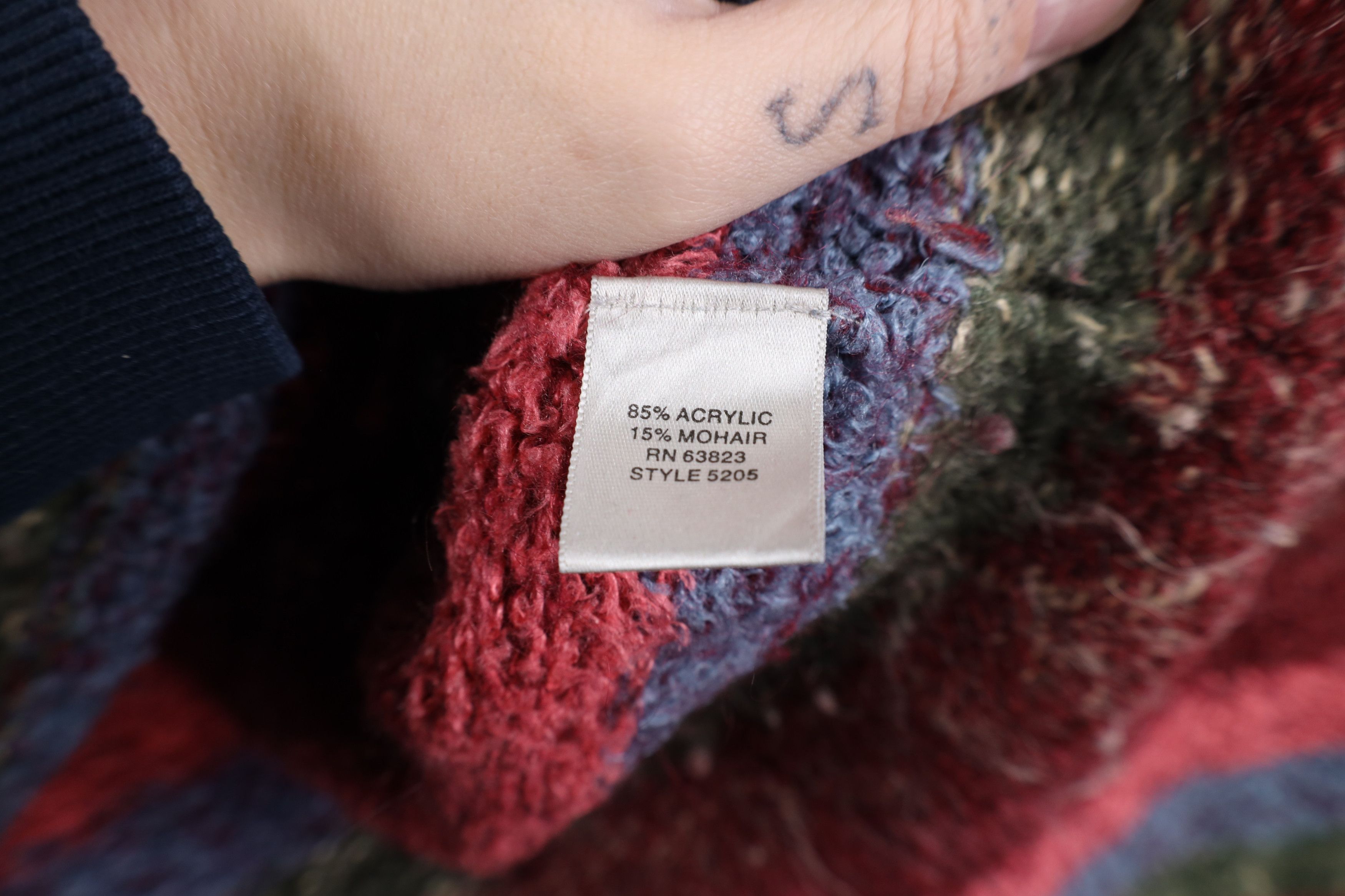Vintage Vintage 90s Streetwear Mohair Wool Knit Cardigan Sweater Size M / US 6-8 / IT 42-44 - 8 Thumbnail