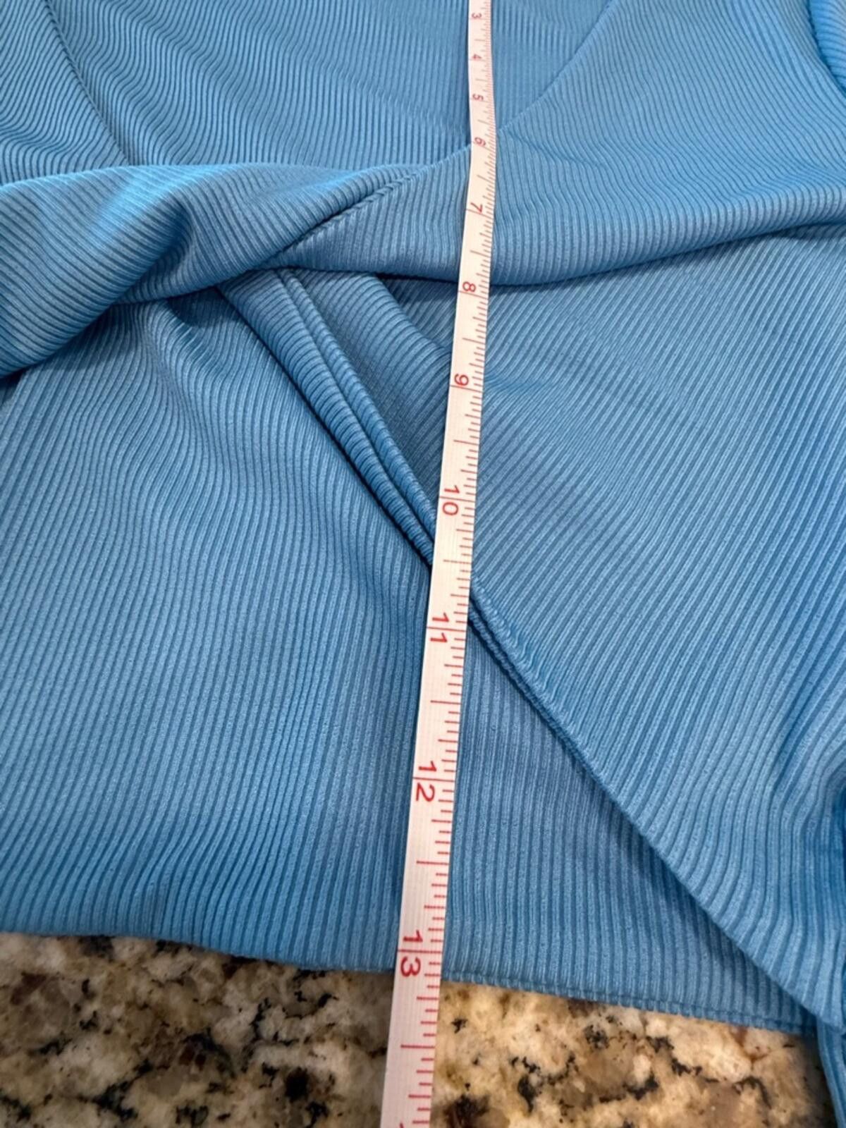 Other Princess Polly blue ribbed crop top wrap around strap SZ 6 Size M / US 6-8 / IT 42-44 - 9 Thumbnail