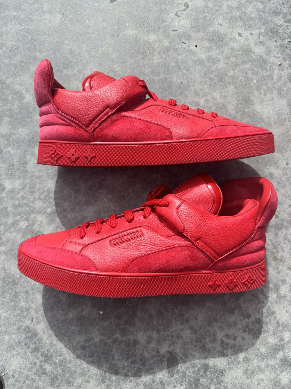 Louis Vuitton LOUIS VUITTON DON X KANYE WEST RED SNEAKERS SZ 13 LV / 14-15 Size US 13 / EU 46 - 1 Thumbnail