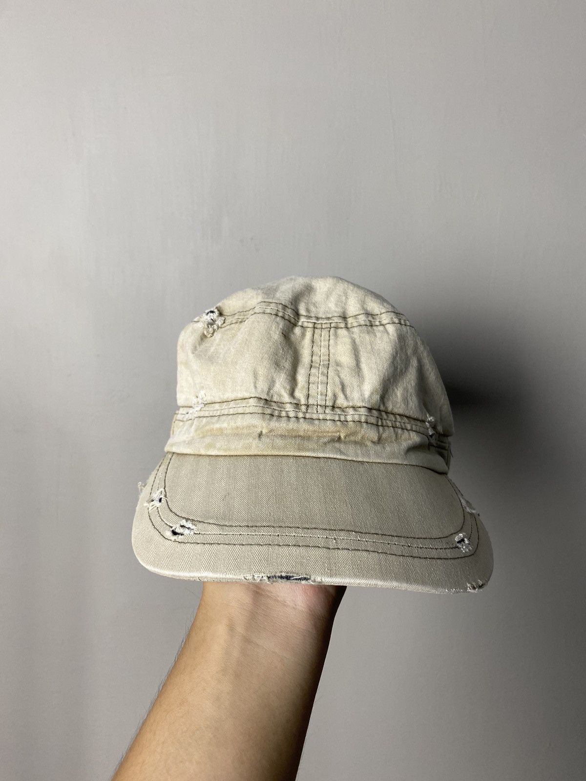Beauty Beast × Hysteric Glamour × If Six Was Nine Vintage Cadet Distressed Hat Size ONE SIZE - 3 Thumbnail