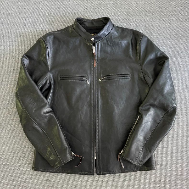 The Real McCoys The s j100 Horse Leather Motorcycle Jacket