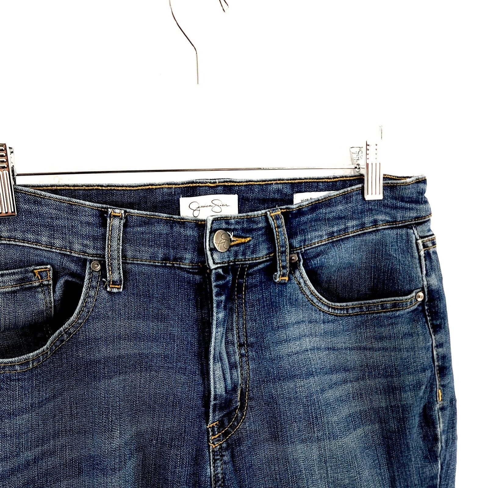 Jessica Simpson Jessica Simpson High Rise Skinny Ankle Blue Denim Mid Rise J Size 30" / US 8 / IT 44 - 2 Thumbnail