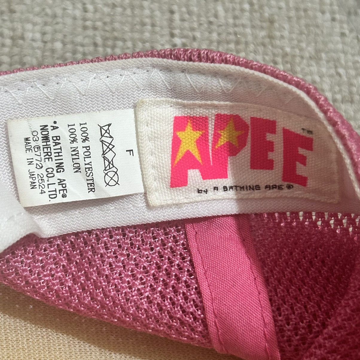 RARE 2006 Bape Apee Pink Cap