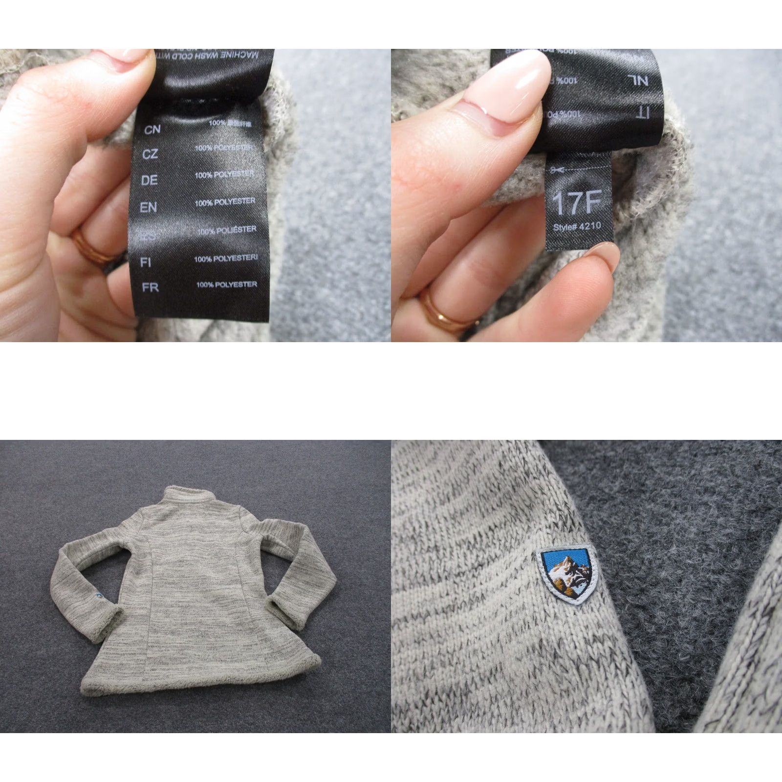 Vintage Kuhl Jacket Women XS Gray Fleece Hiking Casual Outdoors Pullover 1/4 Zip Thermal Logo Regular Size XS Womens Jacket Gray Fleece Outdoor Size XS / US 0-2 / IT 36-38 - 8 Thumbnail