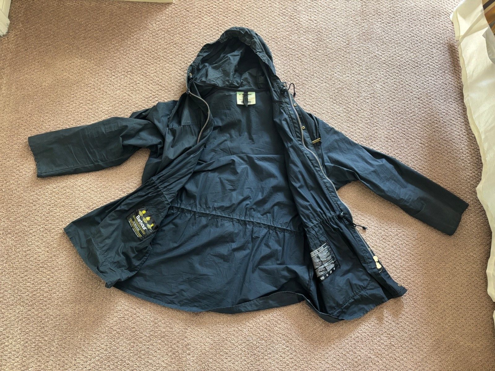 Barbour Vintage Durham Barbour Jacket A2 navy 1994 M42 Size US L / EU 52-54 / 3 - 3 Thumbnail
