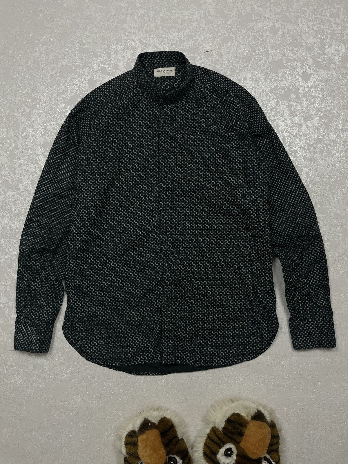 Rare Hedi Slimane Saint Lauren Paris Dollar Sign Dot Shirt