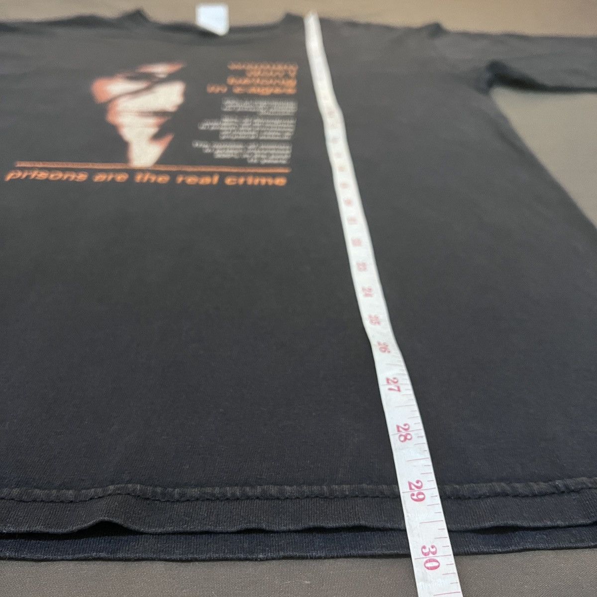 Rap Tees × Vintage Vintage Y2K Prisons are the real crime Tee Faded Size US L / EU 52-54 / 3 - 7 Thumbnail