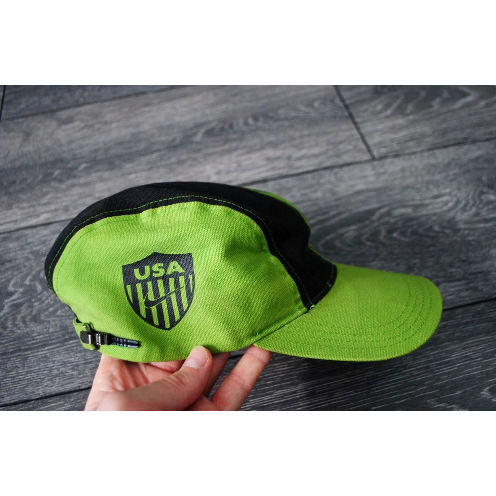 Nike VINTAGE NIKE USA NATIONAL SOCCER TEAM FEDERATION CAP ADULT SNAPBACK 90'S ONE SIZE GREEN Mens Cap Size ONE SIZE - 6 Thumbnail