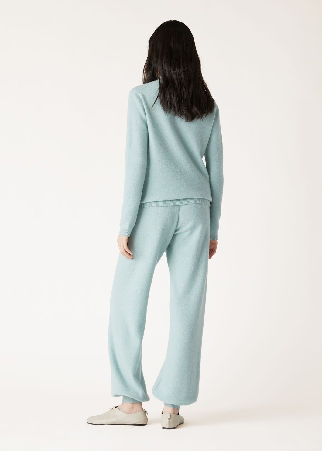 Loro Piana o1w1db10825 FAO2888 Alpe Turtleneck Sweater in Light Blue Size M / US 6-8 / IT 42-44 - 5 Thumbnail