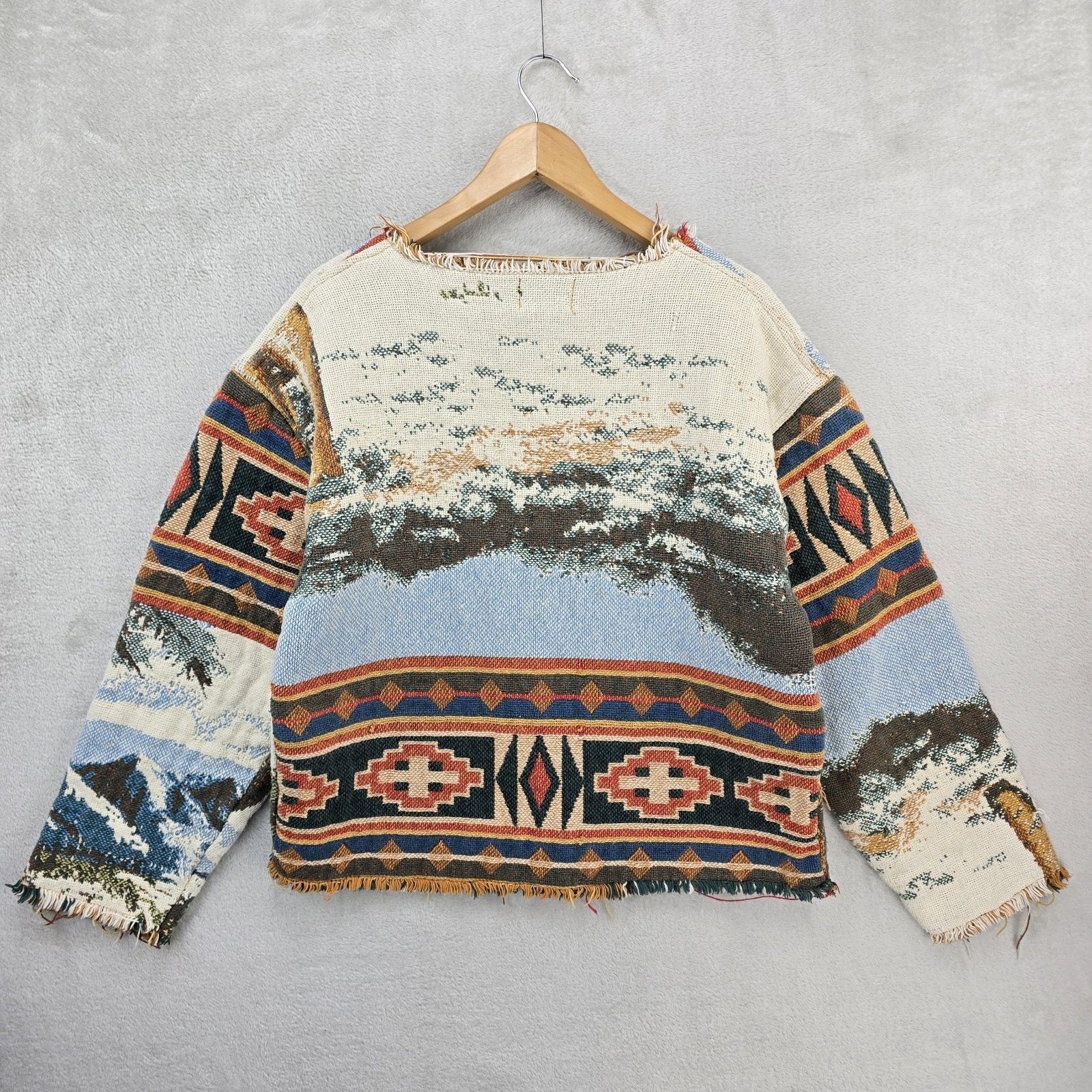 Other Angel Gentle Tapestry Knit Sweatshirt 10 Medium Moose Aztec Size US M / EU 48-50 / 2 - 6 Thumbnail