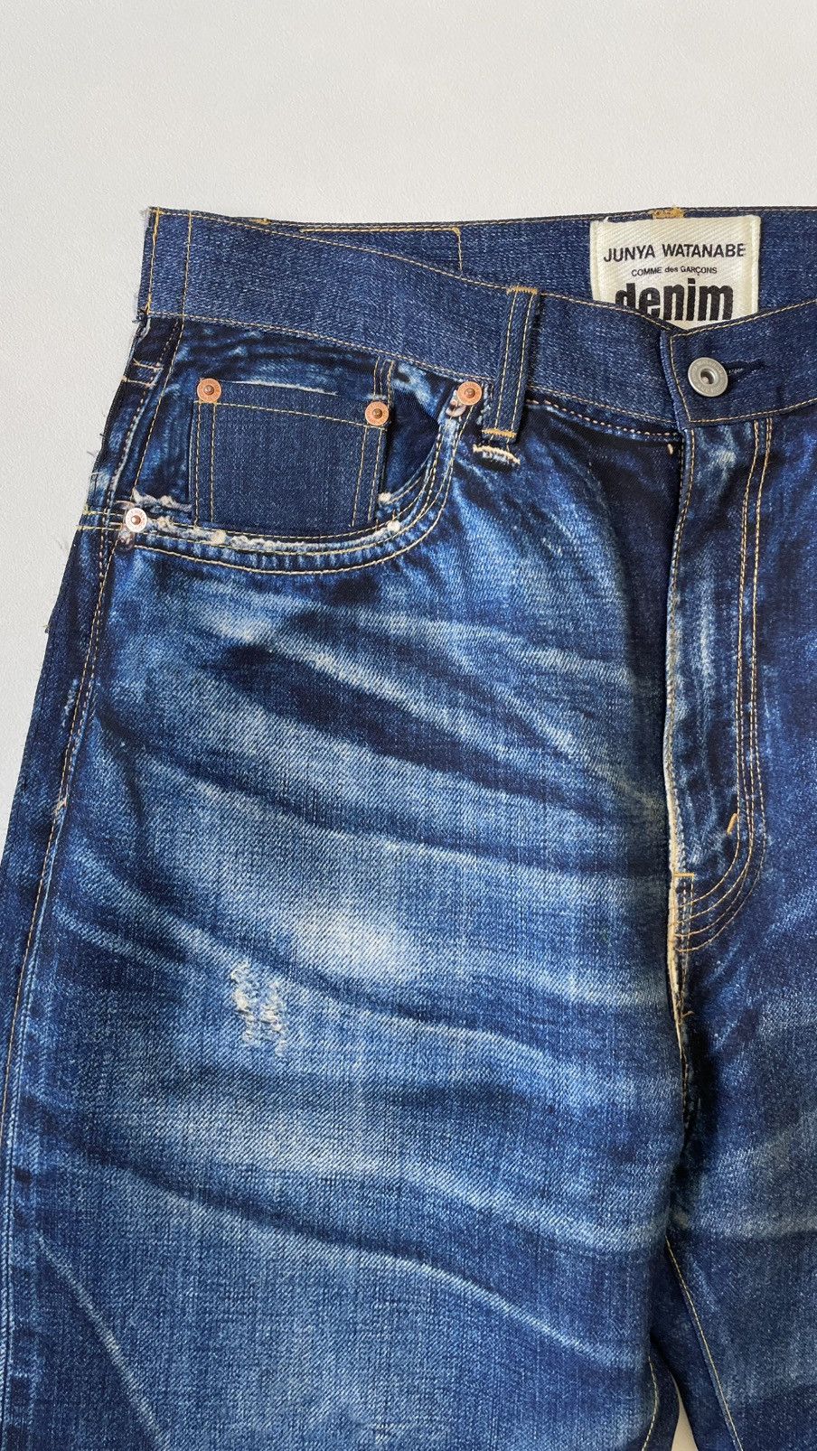 Junya Watanabe S/S ‘Trompe L'oeil’ Denim Printed Jeans Size US 30 / EU 46 - 4 Thumbnail