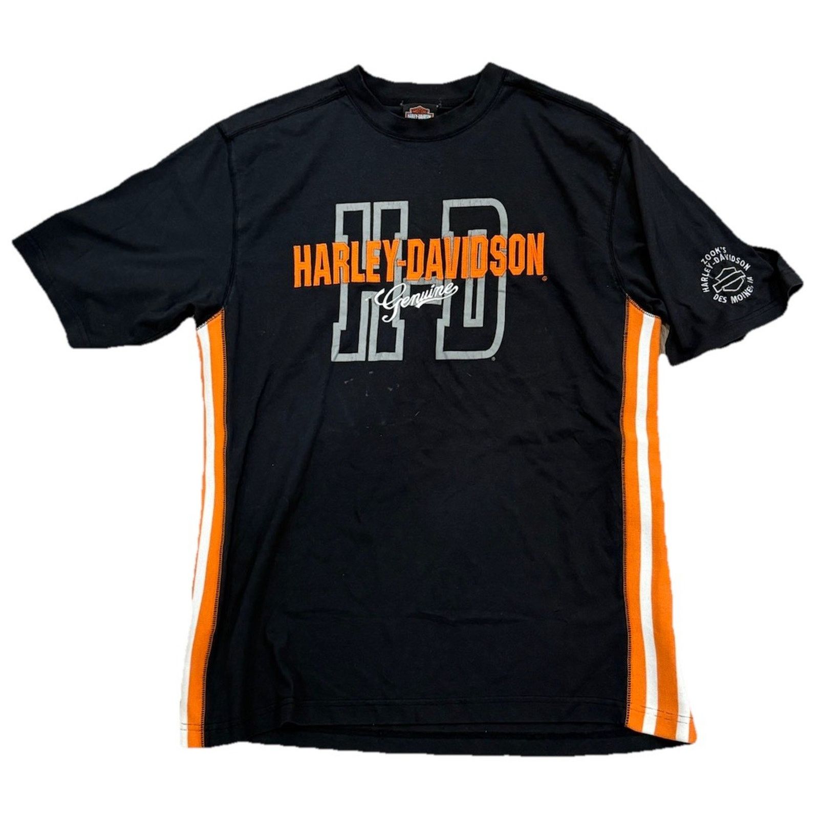 Harley Davidson Harley Davidson Vintage 2004 T-Shirt Stripe Men’s XL Stain Size US XL / EU 56 / 4 - 2 Thumbnail