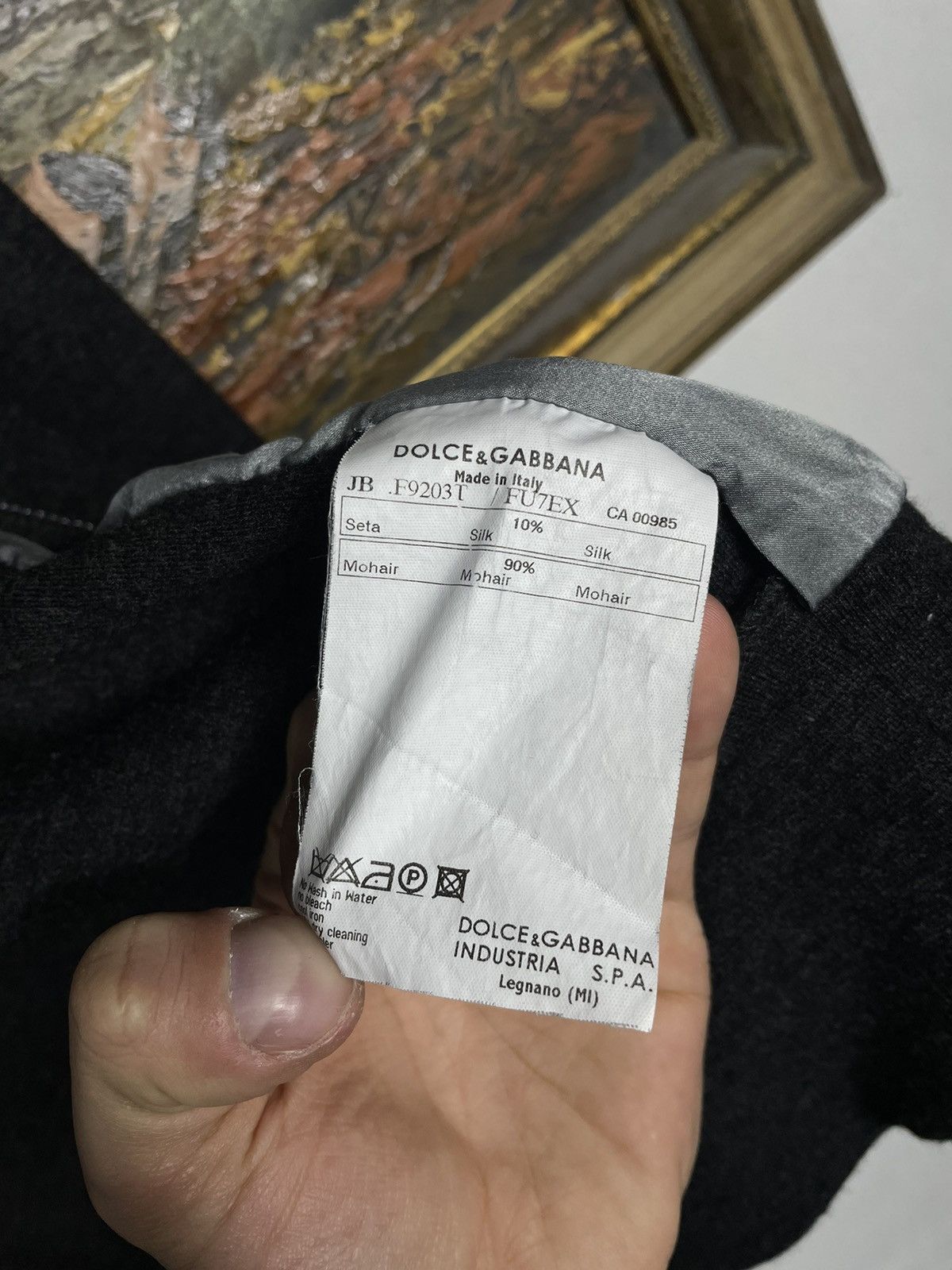 Dolce & Gabbana × Vintage Dolce&Gabbana Hoodie Mohair Silk Blend Old Money Designer Size US S / EU 44-46 / 1 - 7 Thumbnail