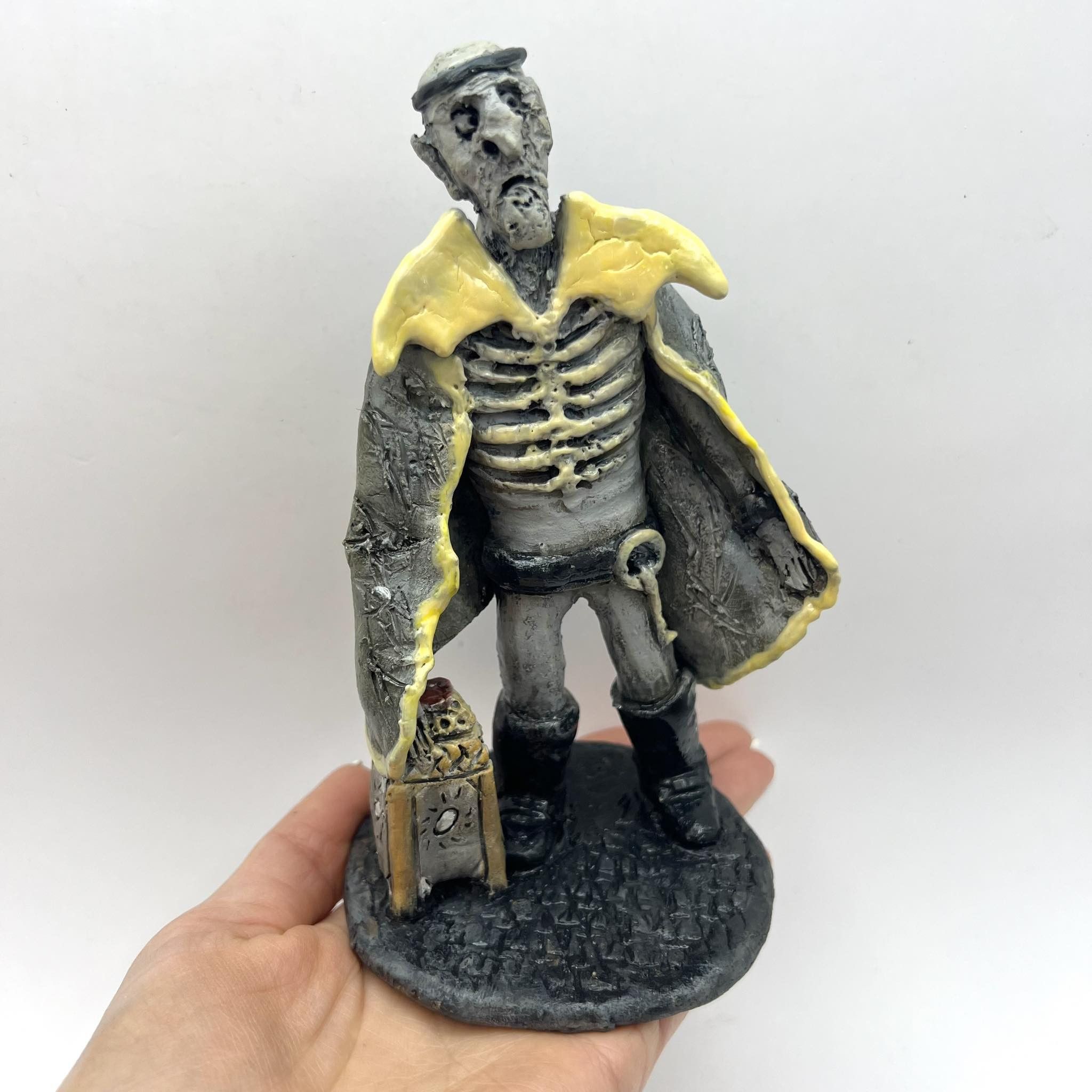 Vintage Ceramic Figurine Skeleton Death Character USSR Cartoon Size ONE SIZE - 1 Thumbnail