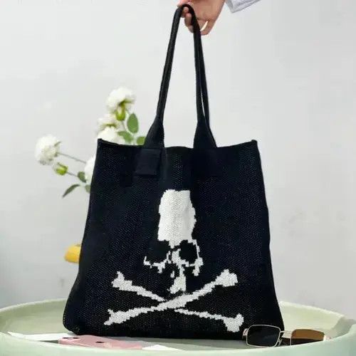 Other Skull Bag Punk Art Tote Shoulder Satchel Size ONE SIZE - 3 Thumbnail