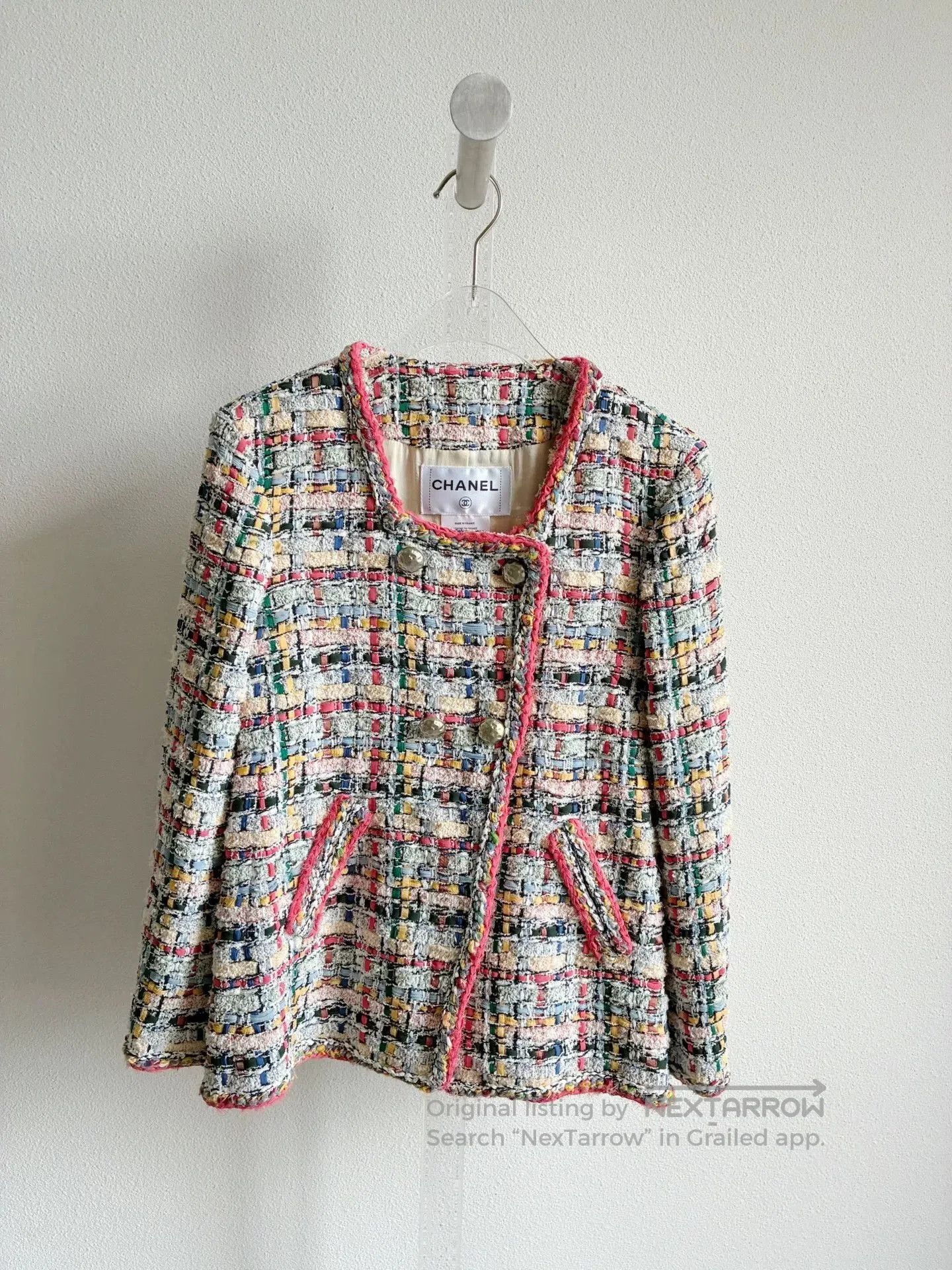 Chanel Chanel Colorful Mosaic Tweed Jacket. Size XXS / US 00 / IT 34 - 2 Thumbnail